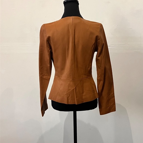 Banana Republic Camel Brown Leather Jacket - Picture 4 of 10